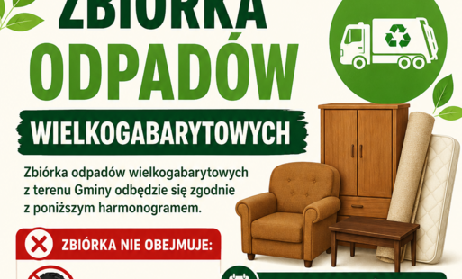 plakat informujący o zbiorce